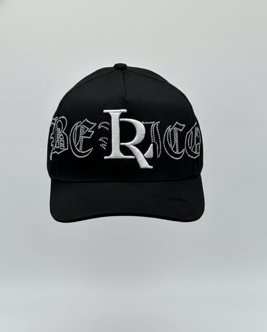 GORRA LUIS R BLACK WHITE DIAMONDS | Toto Hats