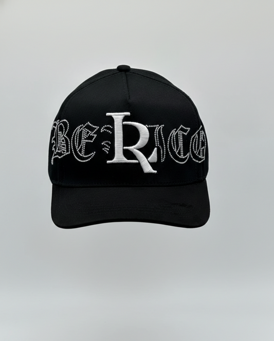 GORRA LUIS R BLACK WHITE DIAMONDS | Toto Hats