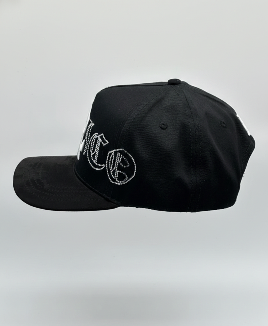 GORRA LUIS R BLACK WHITE DIAMONDS | Toto Hats